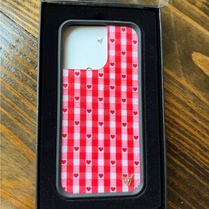 Wildflower iPhone 15 pro max case - Red gingham ❣️🧺